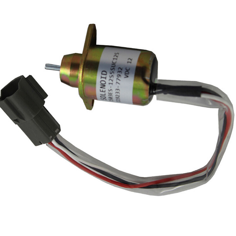 Compatible avec le moteur Hyundai Excavator R55-5 R60-5 Yanmar TB235 3TNV88-BPTB2 Stop Soléno?de 119233-77932 11923377932 R55-5,R60-5
