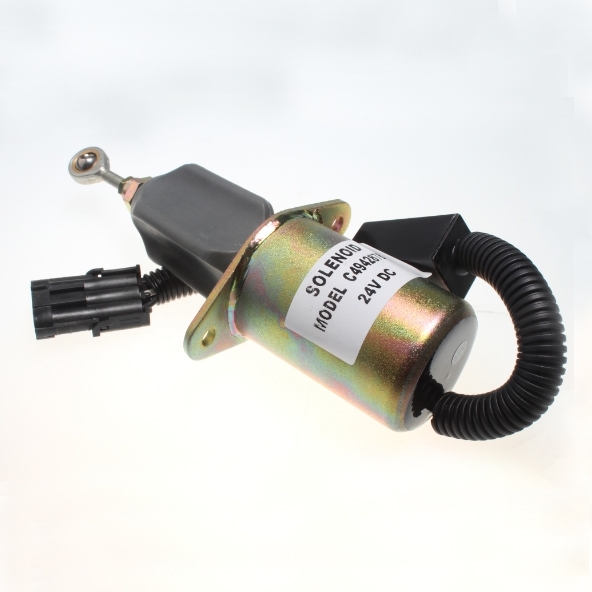 Parfait pour Cummins Moteur 6CT - 24V Carburant Arrêt Soléno?de C4942878 C3415706