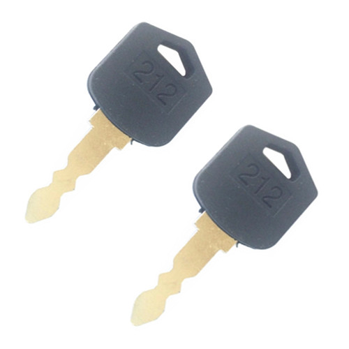 Compatible avec 2PCS D554212 212 Allumage Clé faite pour s'adapter à divers Doosan - Modèles de chariot élévateur Daewoo 6553411