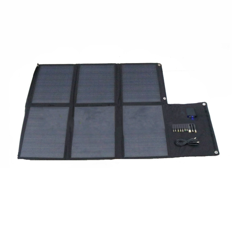 Remplacement parfait pour appareil 5-18V - Chargeur de panneau solaire pliant 60W avec sortie double USB 18V DC 5V