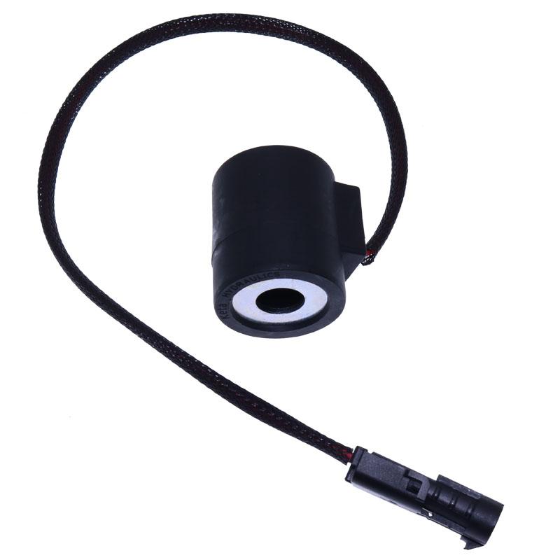 Compatible avec Aftermarket John Deere AT163482 Bobine de soléno?de électrique pour chargeuse à dos 300D 310D 315D Il convient à John Deere Loader Backhoe Modèles:300D 310D 315D