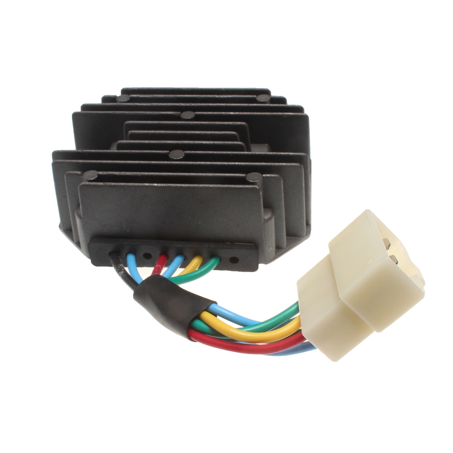 Compatible avec Kubota Tractor LA210 LA401 TL421 LA450 LA650 LB400 LA1002 Régulateur de redresseur de tension 12V 6 fils 15351-64600 1535164600 LA210,LA350A,LA352,LA401,LA402,TL421,LA211,LA402-1,LA403,L200/210,LA1065,LA450,LA450A,LA450-C,LA450S,LA450S-2,L
