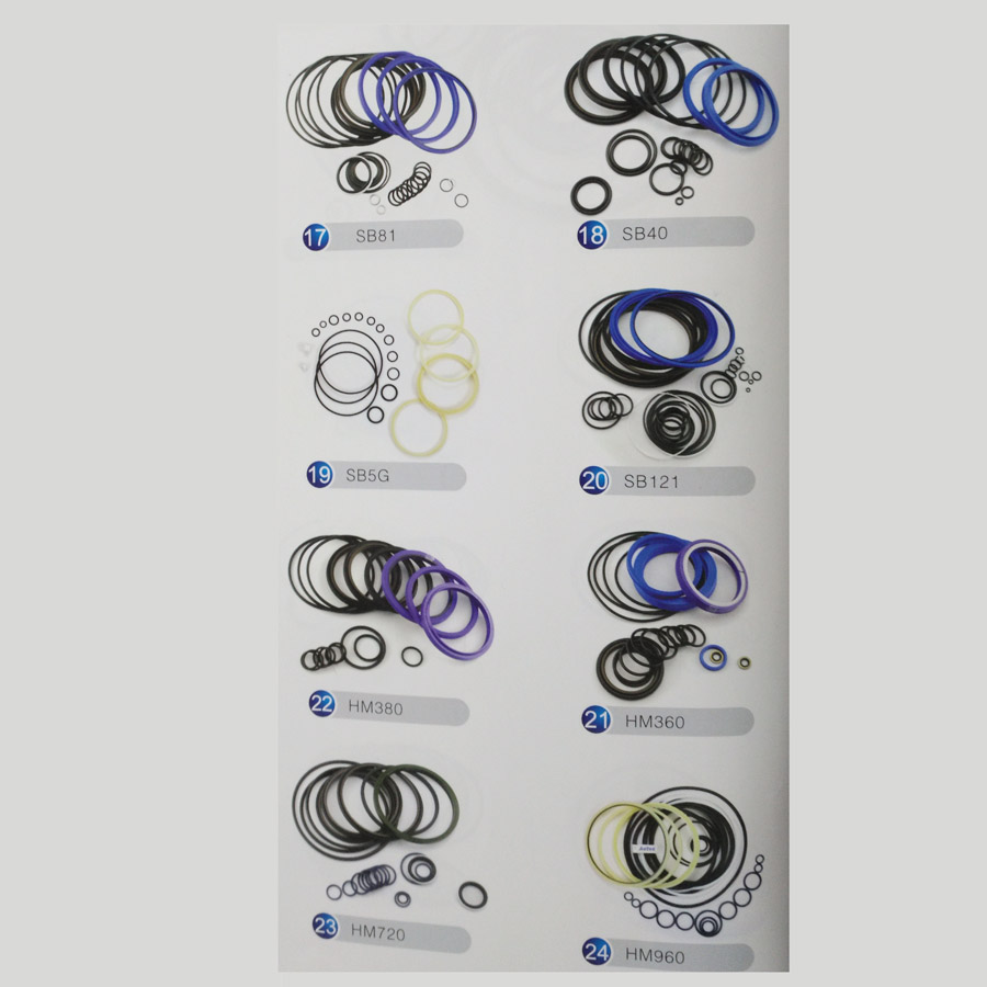 Compatible avec HM720 Hammer Breaker Cylindre Seal Kit