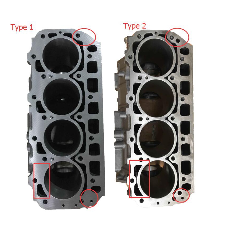 Compatible avec Yanmar Engine 4TNE98 Komatsu Doosan Excavateur Solar 75-V Cylindre Block 729902-01560 72990201560 SOLAR 75-V - DIEU, SOLAR 75-V