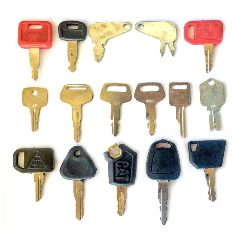Compatible avec les équipements lourds Clé 16pcs d'allumage d'équipement de construction