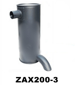 Compatible avec Silencieux silencieux 4625214 Pour Excavateur Hitachi ZX170W-3 ZX190W-3 ZX210W-3 ZX220W-3 ZX250W-3 ZX360W-3 Moteur 4HK1