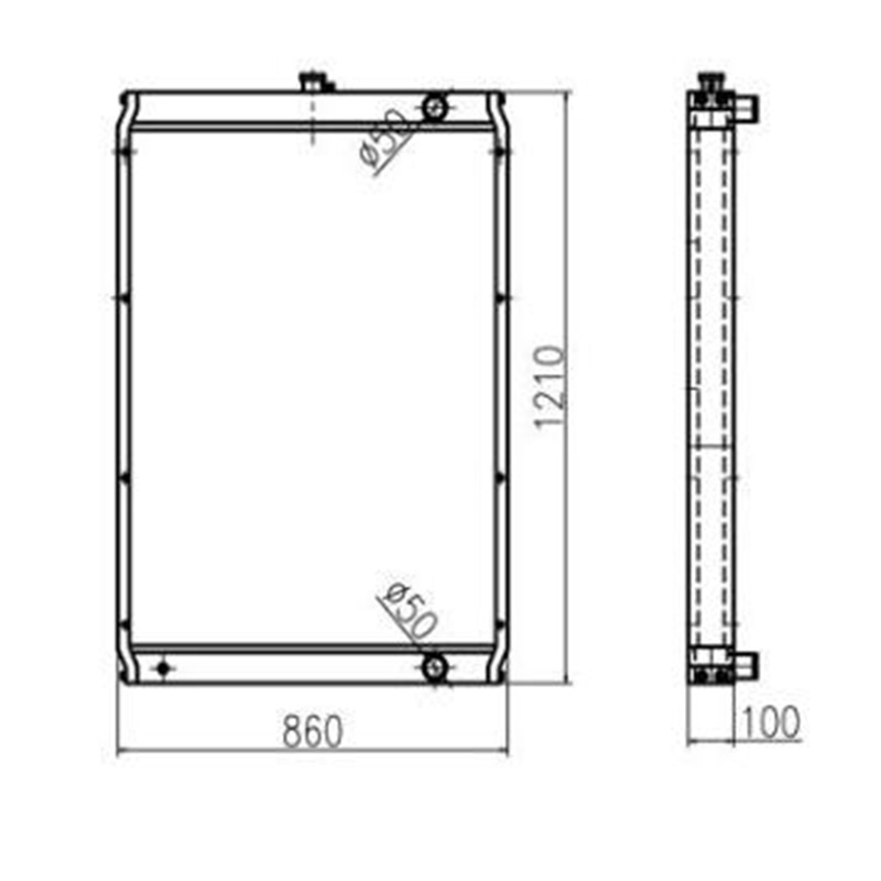 Fonctionne bien avec Caterpillar CAT E330C - Asse de c?ur radiateur 2040983 CA2040983 204-0983
