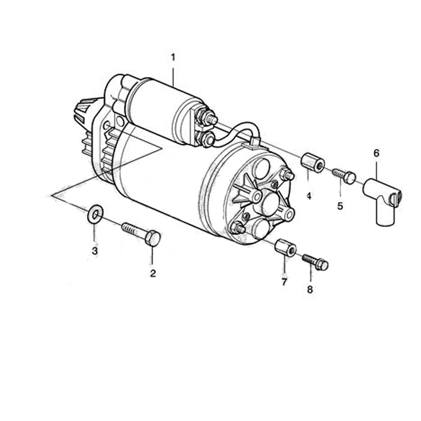 Convient Volvo Penta D5A D7A D7C - Moteur de démarrage 22222006